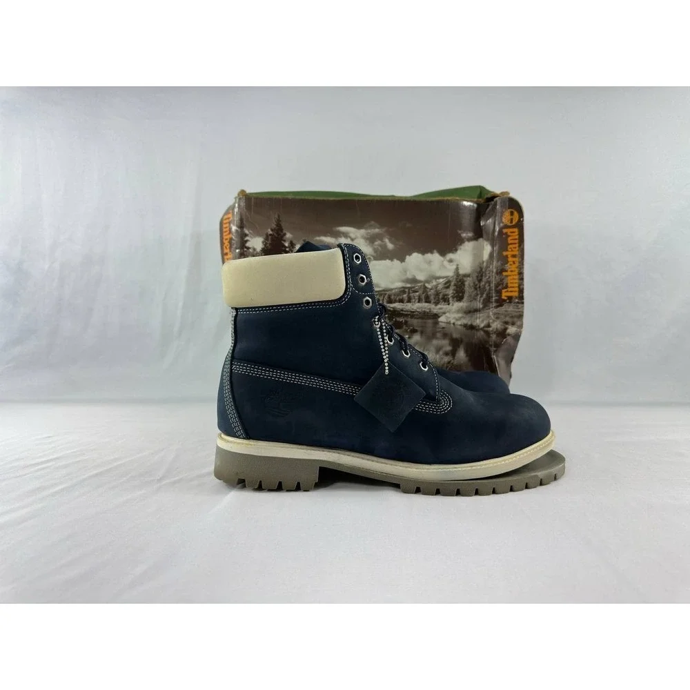 Vintage Timberland 6inch Premium Denim Nubuck Boots 27011 Men's Size 11.5